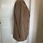 Madewell  Brown Plaid Double-Breasted Blazer Photo 1