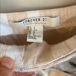 Forever 21  Beige and White Striped Dress Photo 1