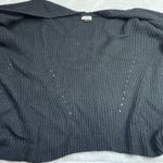 David & Young  Open Front Knit Cardigan Poncho Cape Women's One Size Black‎ Knit Photo 5