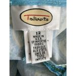 Talbots  Women’s Boho Paisley Print Casual Cropped Cotton Pants Size 12 Photo 4