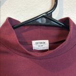 Cotton On Red Fitted Long Sleeve Crop Top Photo 1