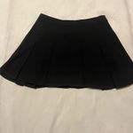 H&M Black Pleated Mini Skirt Gold Chain Hardware S Photo 4