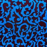 Chico's Chico’s Black and Electric Blue Fleur de Lis Print Sleeveless Blouse Size 3/XL Photo 4