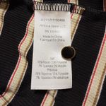 Veronica Beard  Top M Womens Shailee Black Striped‎ Ribbed Henley Long Sleeve Photo 8