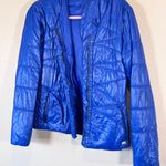 Lucy Royal Blue Quilted Puffer Jacket Womens S Cozy Winter Outdoorsy Coat Warm Photo 11