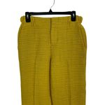 Marni Textured Wide Leg Cropped Pants Mustard Yellow Silk Blend High‎ Waist 38 Photo 1