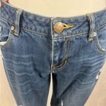 CAbi  slim boyfriend lightly distressed low rise blue jeans size 4 Photo 3