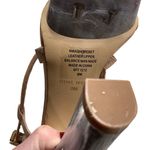 Nine West Metallic Platform Crystal Clear Heels. Copper Strapping WORN ONCE. Photo 7