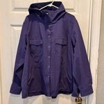 Duluth Flexpidition Water Resistant Shirt Jacket Button Up Size Women's 3X Blue Photo 0