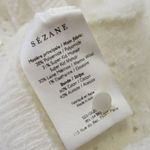 Sézane NWT La Maille Sezane Esmee Cardigan in Ecru Pointelle Mohair Wool Knit Sweater M Photo 8