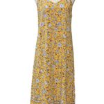 Old Navy Yellow Floral Criss Cross Adjustable Sleeveless V-Neck Maxi Dress Photo 1