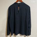 Parker black Cianni Cascading Ruffle long sleeve blouse Photo 1