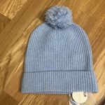 Love Shack Fancy NWT  blue Orah Beanie Pompom Hat Photo 1