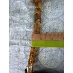 70s Burgundy Crochet Woven Boho Bohemian Bag Purse Tortoiseshell Chain Strap Photo 7