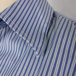 Vintage Blue and white stripes‎ 100% cotton short Photo 13