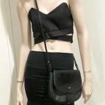 Vintage BALLY Black Leather Crossbody Bag Photo 3