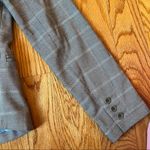 Saks 5th Avenue gray checkered blazer size 2 Photo 2