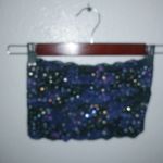 PINK - Victoria's Secret PINK S Galaxy Mesh Strapless Top in Purple Black Photo 7