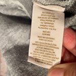 Free People  Crop sweatshirt M grey crochet raw hem Photo 4