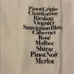 SUB_URBAN RIOT Suburban Riot White T-Shirt with a List of Wine, Size XS Photo 1