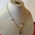 Handmade Vintage INC. 12K GF Signed Butterfly Brooch & Garden Vibe Necklace 20” Photo 6