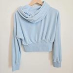 Hello Kitty Forever 21  and Friends x Forever 21 Blue Velour Hoodie Rhinestone Photo 2