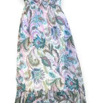 julie's closet  Rare-2-Find Summer Must Multicolor Floral Ruffle Long Sundress S Photo 0
