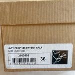 Christian Louboutin Lady Peep Toe Nude Platform Heel Sz 36 Photo 9