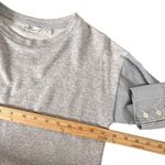 Vineyard Vines Mixed Media Pullover Sweatshirt Size S Gray Striped Sleeve Preppy Photo 8