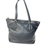 Kate Spade  New York Larchmont Avenue Black Pebbled Leather Penny Tote Purse Photo 0
