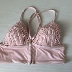 frankie's bikinis Frankie’s Bikinis Alya Crochet Bikini Top Pink, XS Photo 2