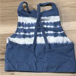 Aerie Tie Dye Halter Tank Top Blue White Women’s Small Photo 2