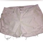 Lucky Brand White Jean Shorts Classic Style Photo 0