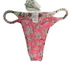 Agua Bendita Bikini Bottom Dakota Juana Floral Thong Reversible Size XL New Photo 0