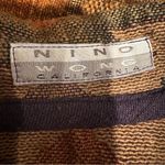 Nino Wong Vintage 80s Velour Jacket Women's‎ Medium Tan Purple Trim Boho Western Brown Photo 6