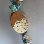Semi Precious/Natural Stone Indian Agate & Other Stones Collar Necklace Silver Photo 4