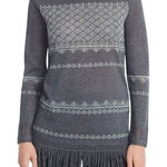 White House | Black Market Embellished Gray & Silver Knit Sweater NWT $99 Small Photo 0