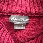 Eddie Bauer  Button Front High Neck Long Sleeve Sweater size XS Brick Red Photo 1