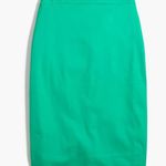 J.Crew Scalloped Sateen Pencil Skirt in Spring Green Size 10 Photo 0
