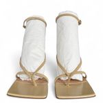 Bottega Veneta  Square Toe Wedge‎ Sandals NEW Photo 4