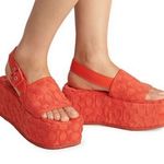 Coach  Noelle Terry Cloth Sandal, Red Orange Size 11 Comes in Box - SOLD OUT! Photo 14