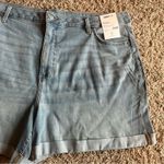 Sonoma NWT!  Light Wash Distressed High Rise Jean Shorts Size 24W Photo 4