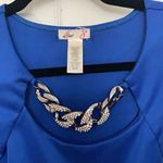 L8ter  Blue Flared Dress Photo 2