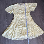 Scotch & Soda  Dress Large Midi Paneled With Gathering Details Yellow Preppy Photo 5