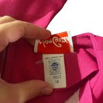 Vintage 80s Mod Dress Colorblock Pink Black Stripe Size 18 L XL USA Union Made Photo 6