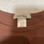 Bozzolo  Mauve Ribbed Cutout Crop Top Photo 2