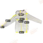 Jeanne pierre  Women Gray Off The Shoulder Cable Knit Shirt Sz Medium Casual Y2K Photo 6