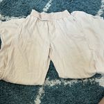 Cloth & Stone Cream Elastic Waist Pants Photo 1