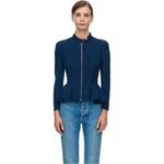 Rebecca Taylor Boucle Tweed Navy Jacket Photo 6