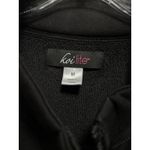 Koi Lite‎ Black Zip Up Jacket Size Medium Medical Sherpa Lining Logo Pockets Photo 1
